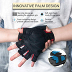 Atercel Workout Gloves For Men And Women, Exercise Gloves For Weight Lifting, Cycling, Gym, Training, Breathable And Snug Fit (R