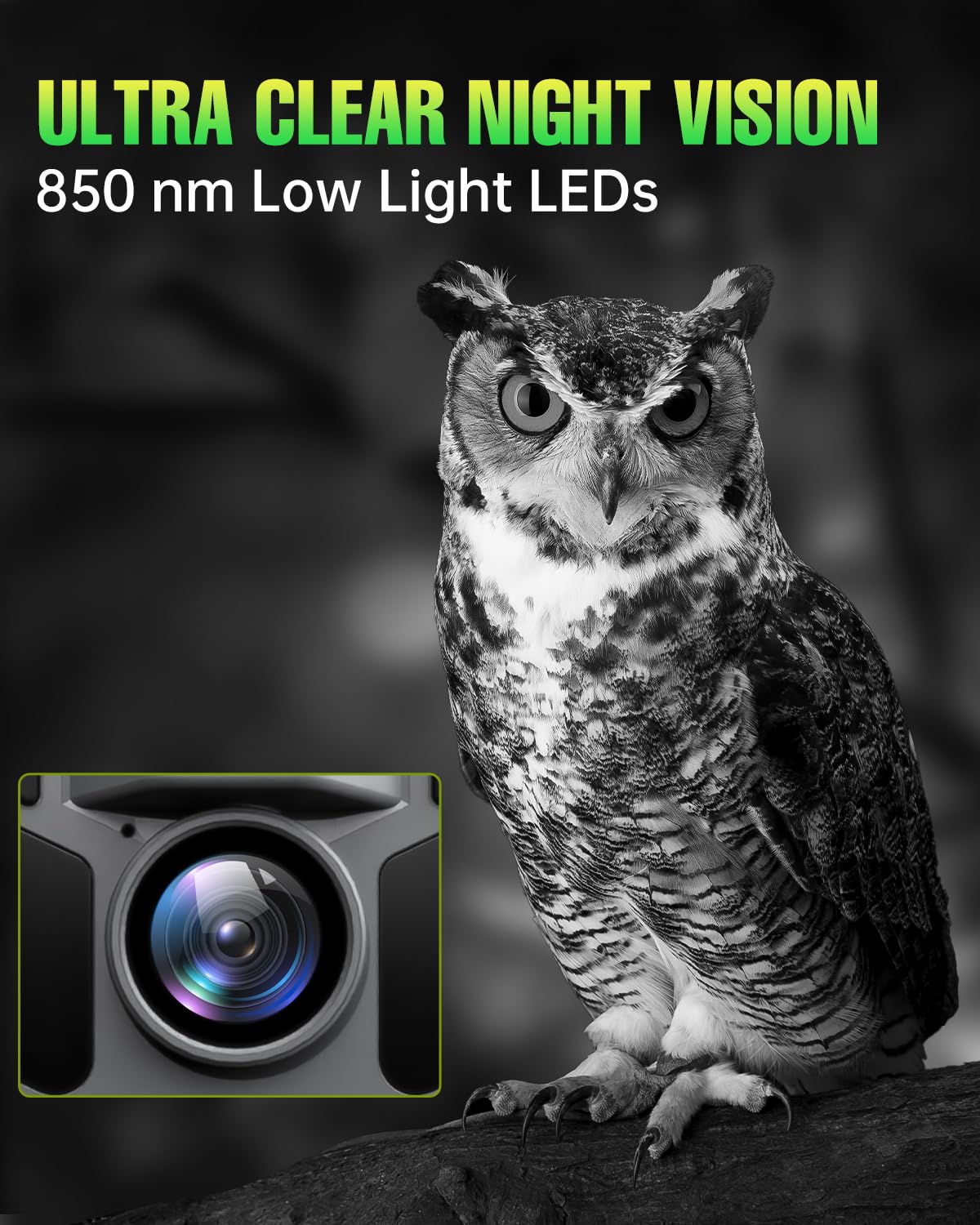 Fkpcam Trail Camera 4K 64Mp With 5000Mah Rechargeable Battery 64Gb Micro Memory Card Ip67 Waterproof, Night Vision, Motion Activ