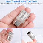 Vanice Bike Freewheel Removal Repair Lockring Tool For Shimano, Sunrace And Other 12 Spline Freewheels