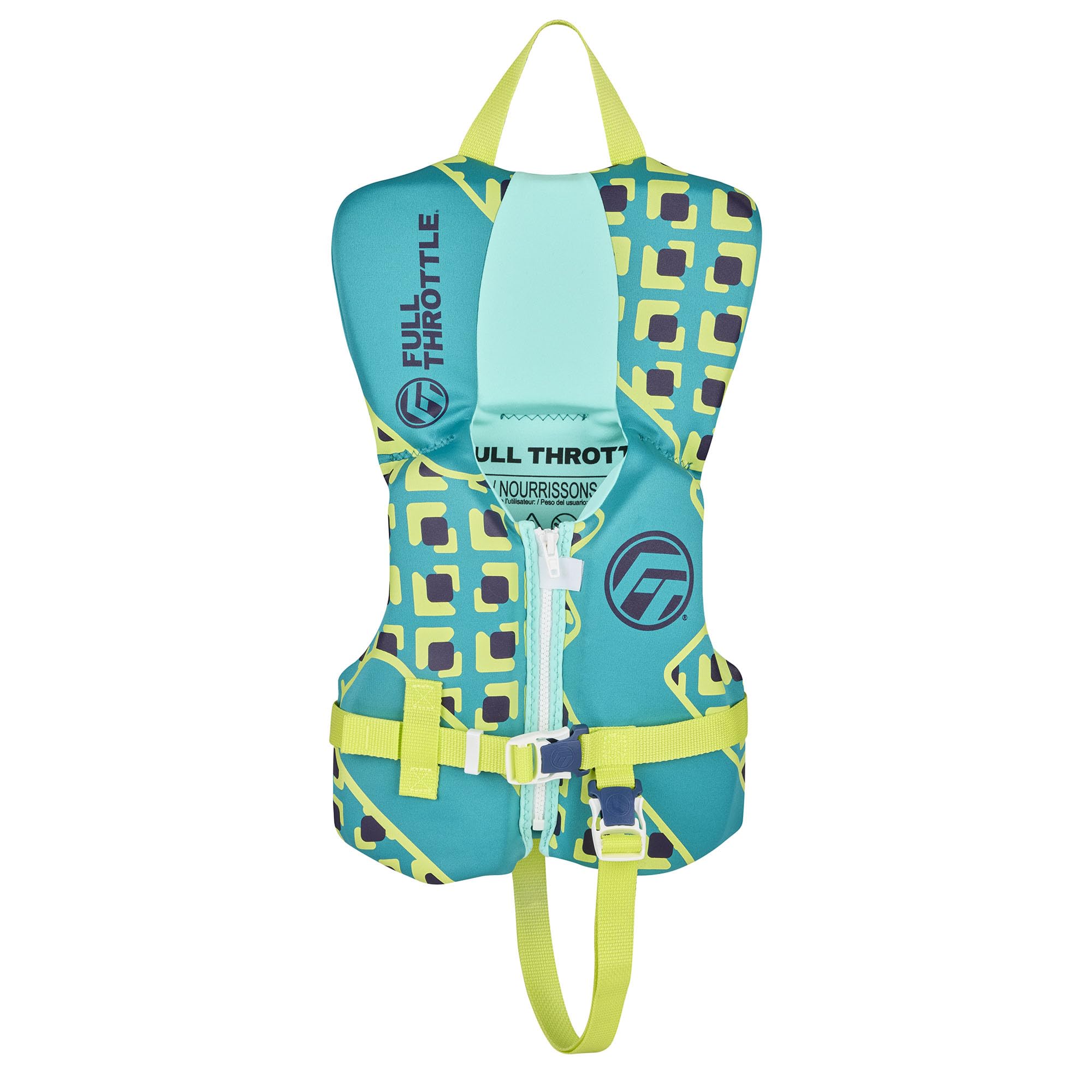 Full Throttle Infant Rapid Dry Life Vest - U.S. Coast Guard and Transport Canada Approved, fits Infants Less Than 30 pounds