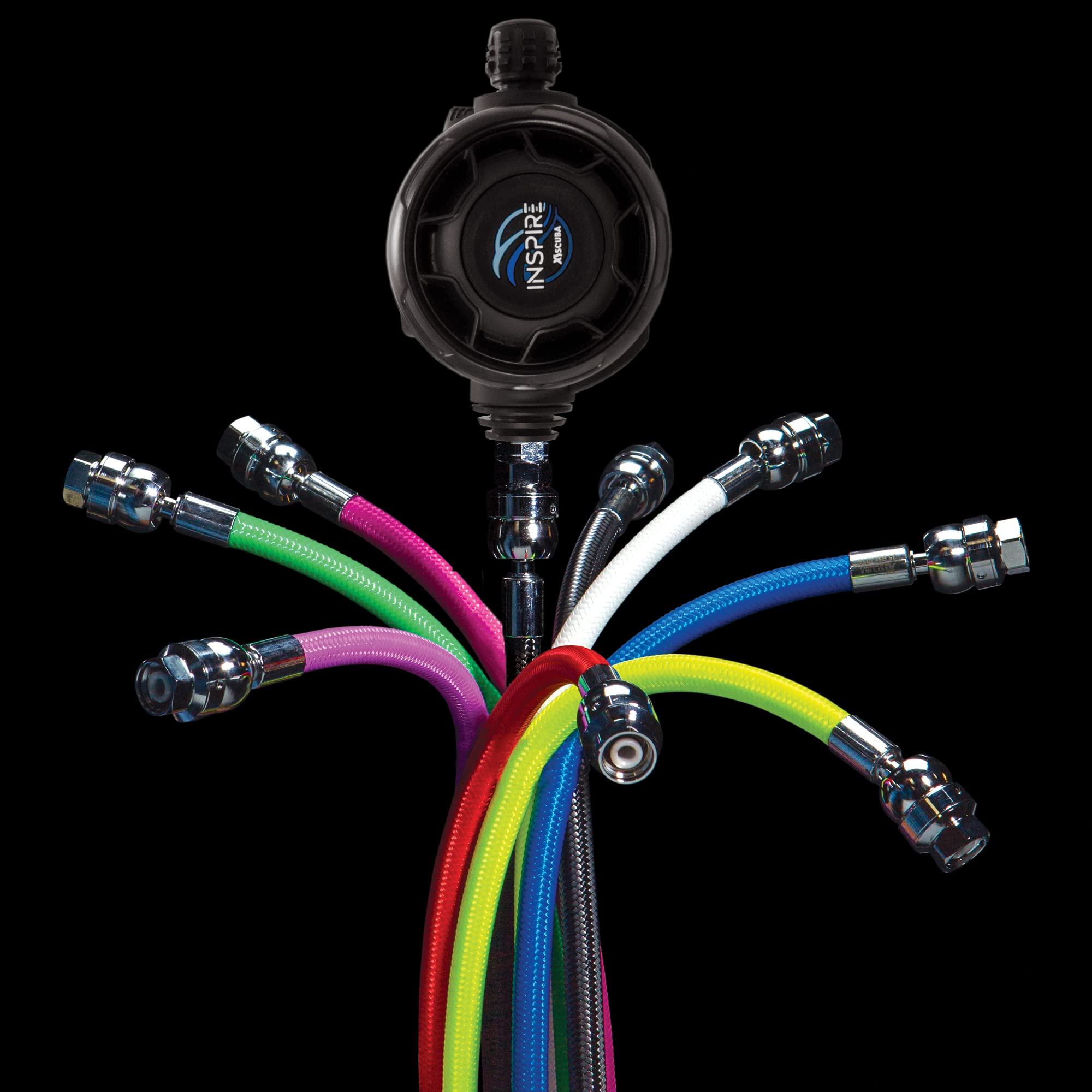 Xs Scuba Miflex Ds (Dual Swivel) Lp Hoses - Red