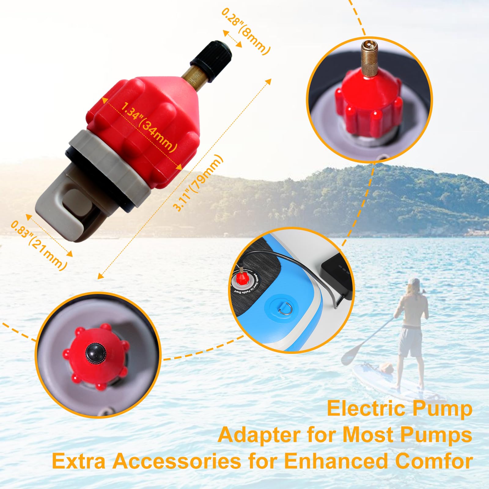 Freein Inflatable Stand Up Paddle Board ,Capacity 2-In-1 Sup/Kayak With Adjustable Seat ,Electric Pump Adapter ,Non-Slip Diamond