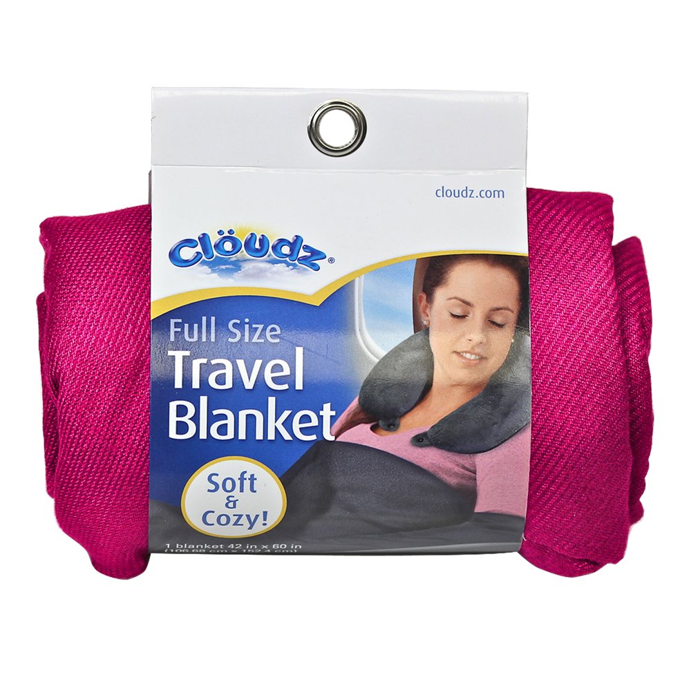 Cloudz Compact Travel Blanket - Fuchsia