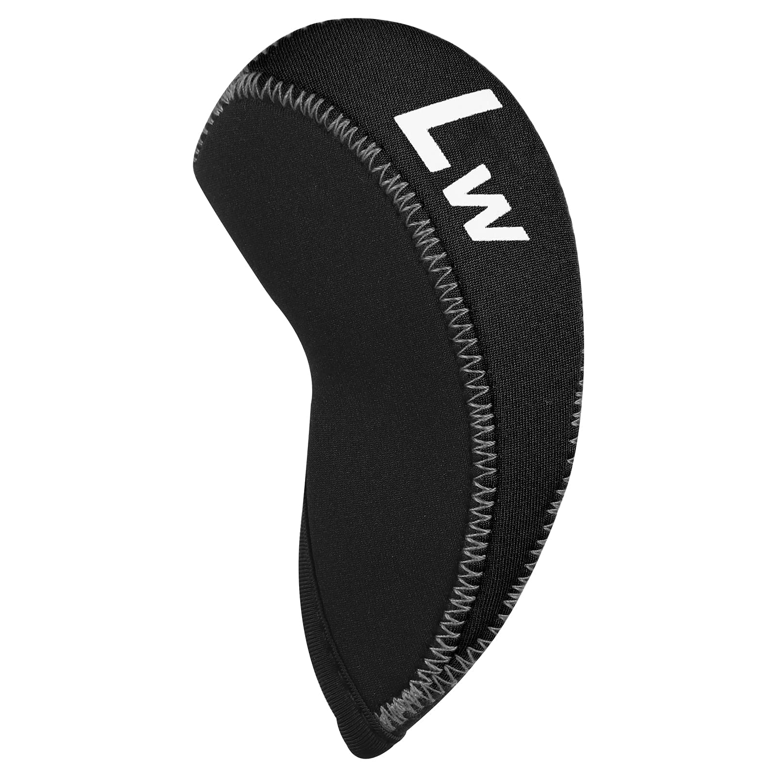 11Pcs/Set Neoprene Iron Headcover Set With Large No. For All Brands Callaway,Ping,Taylormade,Cobra Etc. (Black)