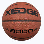 Xedge Basketball Size 5/6/7 Composite Leather Street Basketball Indoor Outdoor Game Ball With Needle,Pump And Carry Bag (Red-300