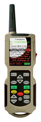 Icotec Outlaw+ Electronic Predator Call - 300 Yard Remote - Perfect For Coyote, Fox And Hog Hunting