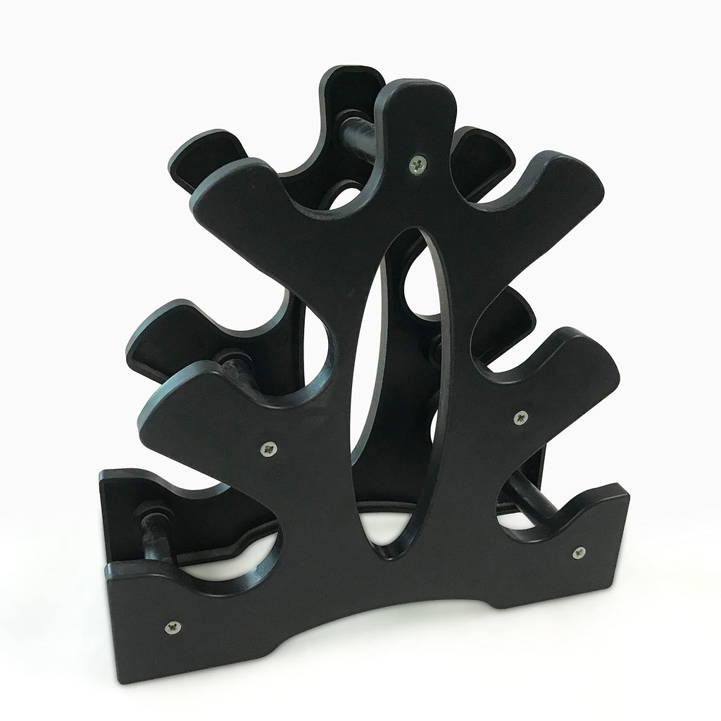 Cap Barbell 32 Lb Set Of Neoprene Dumbbells With Rack | 3, 5, 8 Lb Pairs