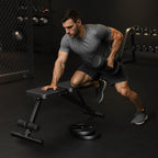 Adjustable Weight Bench for Home Gym, Foldable Workout Bench for Full Body Fitness Dumbbell Exercise, 600LBS Incline Decline Fla