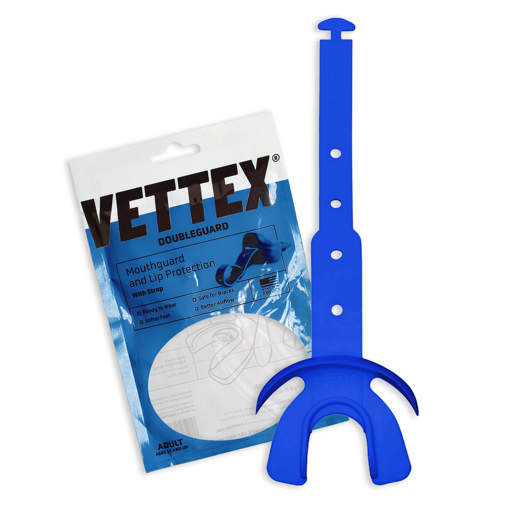 Vettex Double Mouthguard With Lip Protection, Royal Blue
