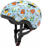 Toddler Bike Helmet For Boys And Girls, Adjustable Kids Helmets From Infant/Baby To Children, 1/2/3/4/5/6/7/8 Years Old-Blue Mon