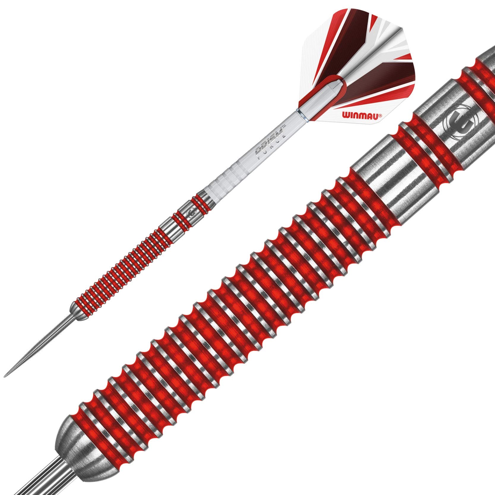 Winmau Overdrive Tungsten Steeltip Darts Set 25G With Prism Flights And Shafts (Stems)
