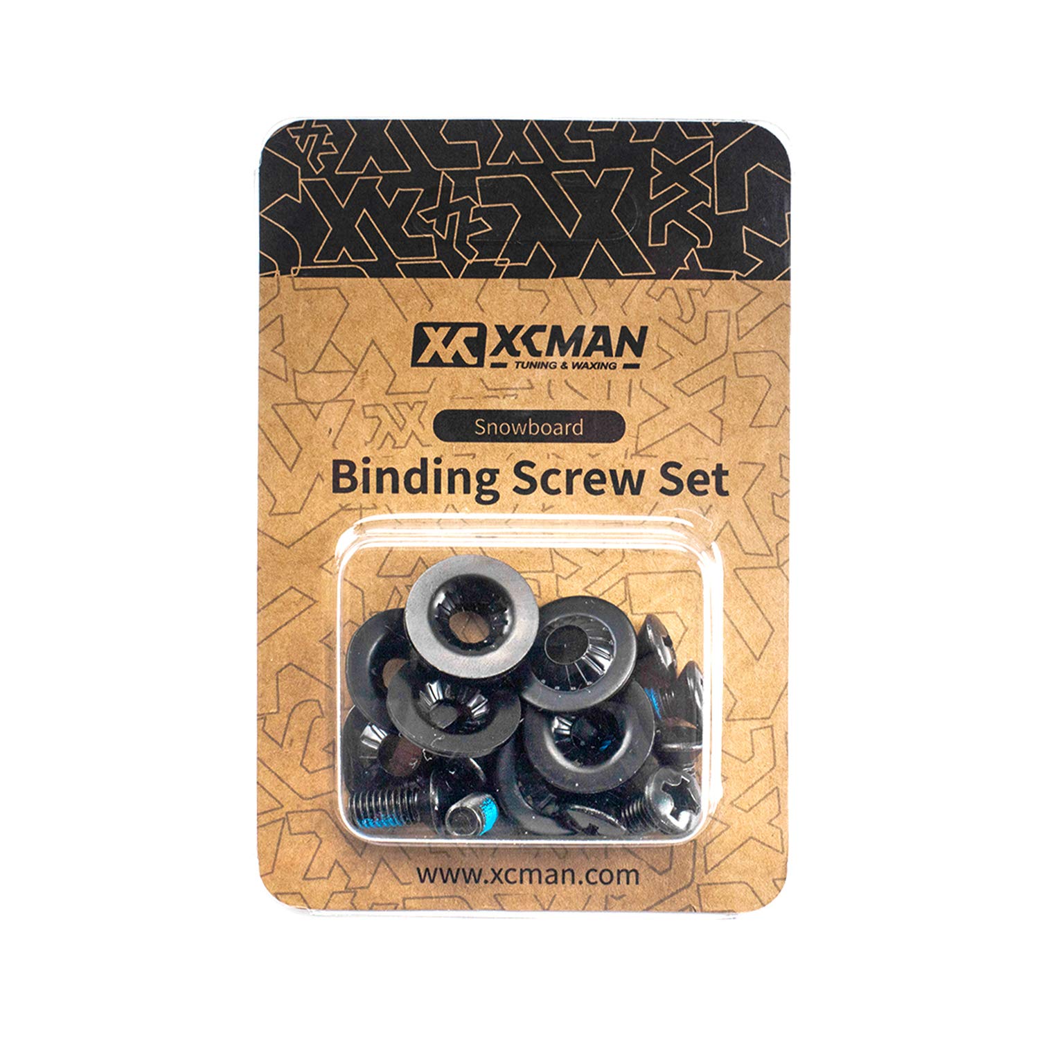 Xcman Snowboard Binding Screw Set M6X16Mm - 8Pcs