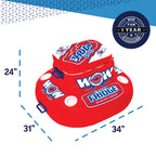 Wow World Of Watersports Float Fridge 30 Can Capacity Inflatable Cooler, 11-2000