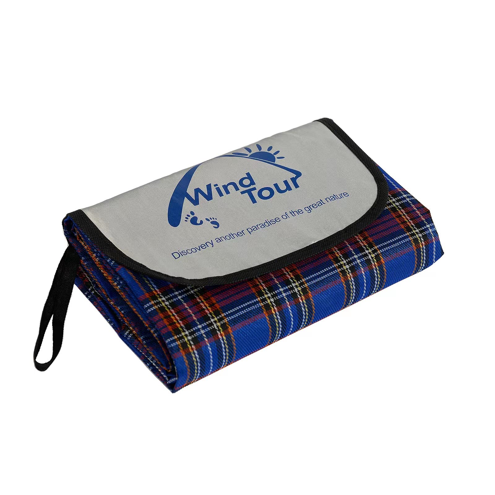 Wind Tour Family Outdoor Waterproof Durable Picnic Blankets With Carry Strap,Foldable 59  70.9 Inch Sandproof Picnic Floor Mat F