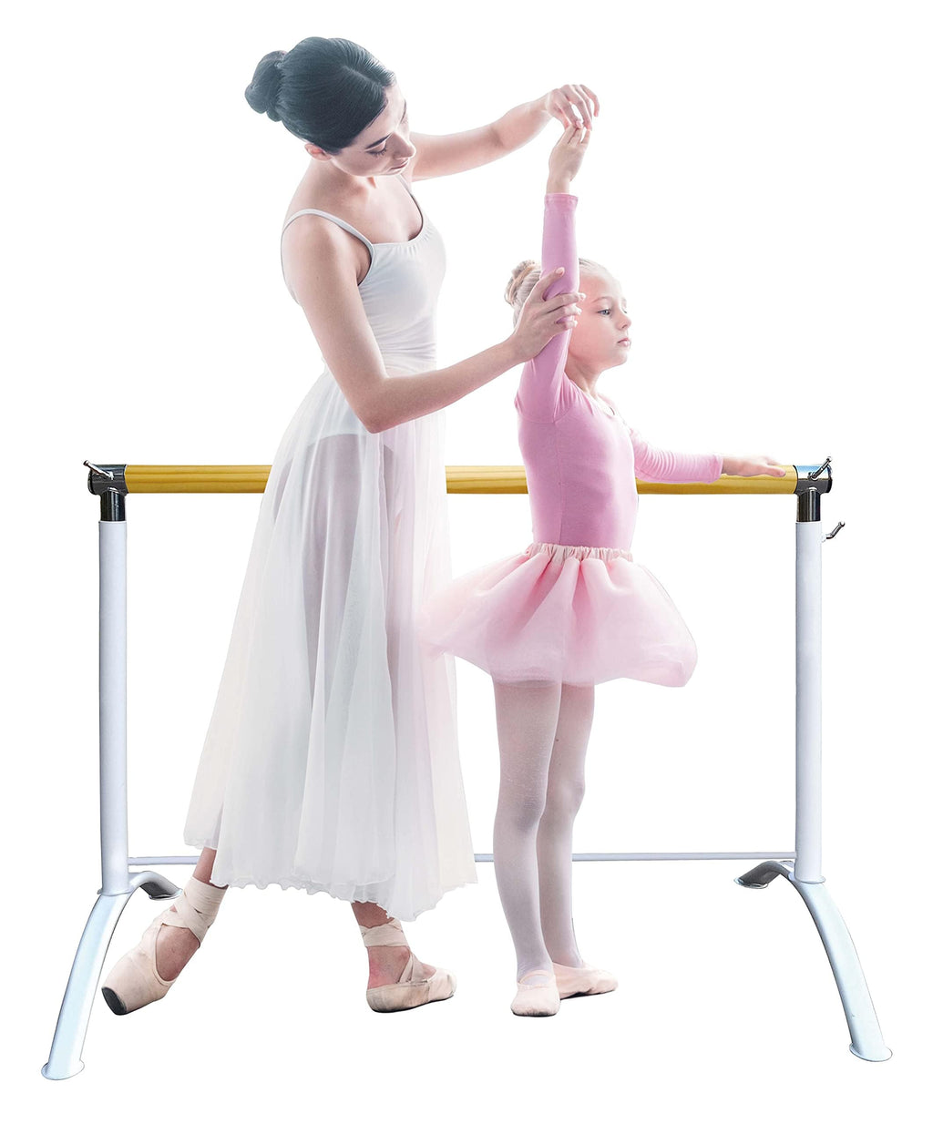 Ballet Barre Portable For Home Or Studio, Freestanding Adjustable Bar For Stretch, Balance, Pilates, Dance Or Active Workouts, S