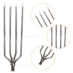 Fregito Fishing Harpoon - Stainless Steel Barbed Spear With Aluminum Alloy Rod Gig Gaff - 8Mm Screw For Outdoor Landing Large Fi