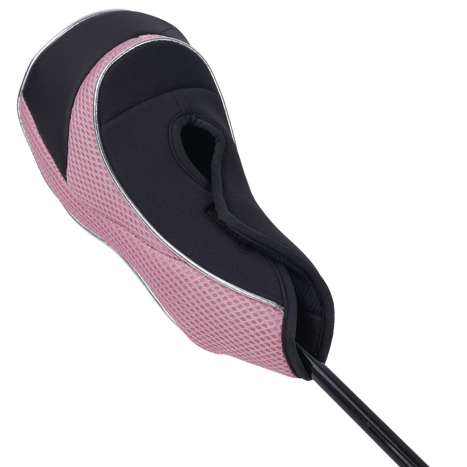 Andux Golf 460Cc Driver Fairway Wood Club Head Covers Hook & Loop Set Of 3 Pink