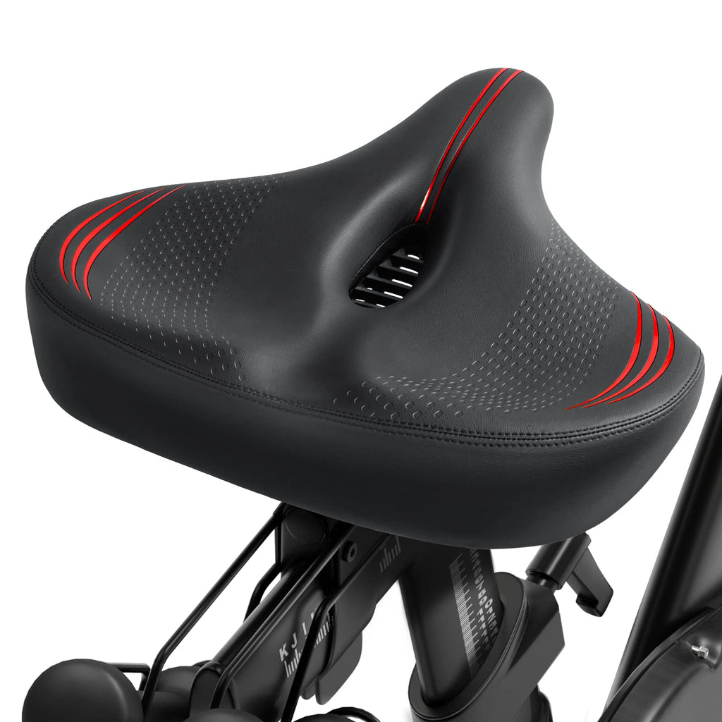 Oversized Comfort Bike Seat, Extra Wide Bike Seat Compatible With Peloton Bike, Electric Bike, Indoor Stationary Exercise Bike O