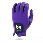 Bg Bender Golf Glove  Wear On Left  (Purple, Mens Small)