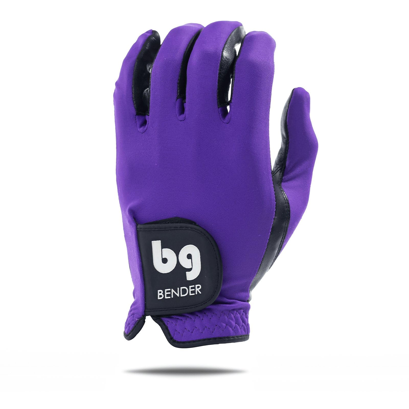 Bg Bender Golf Glove  Wear On Left  (Purple, Mens Small)
