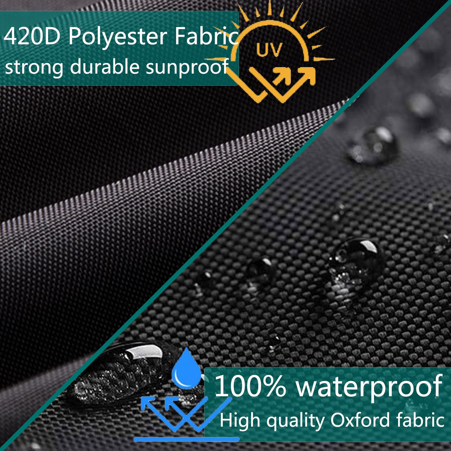 Sqodok Bicycle Trailer Cover, Waterproof Bike Trailer Storage Cover 420D Oxford Material With Pu Coating, Kid'S Pet Bike Trailer