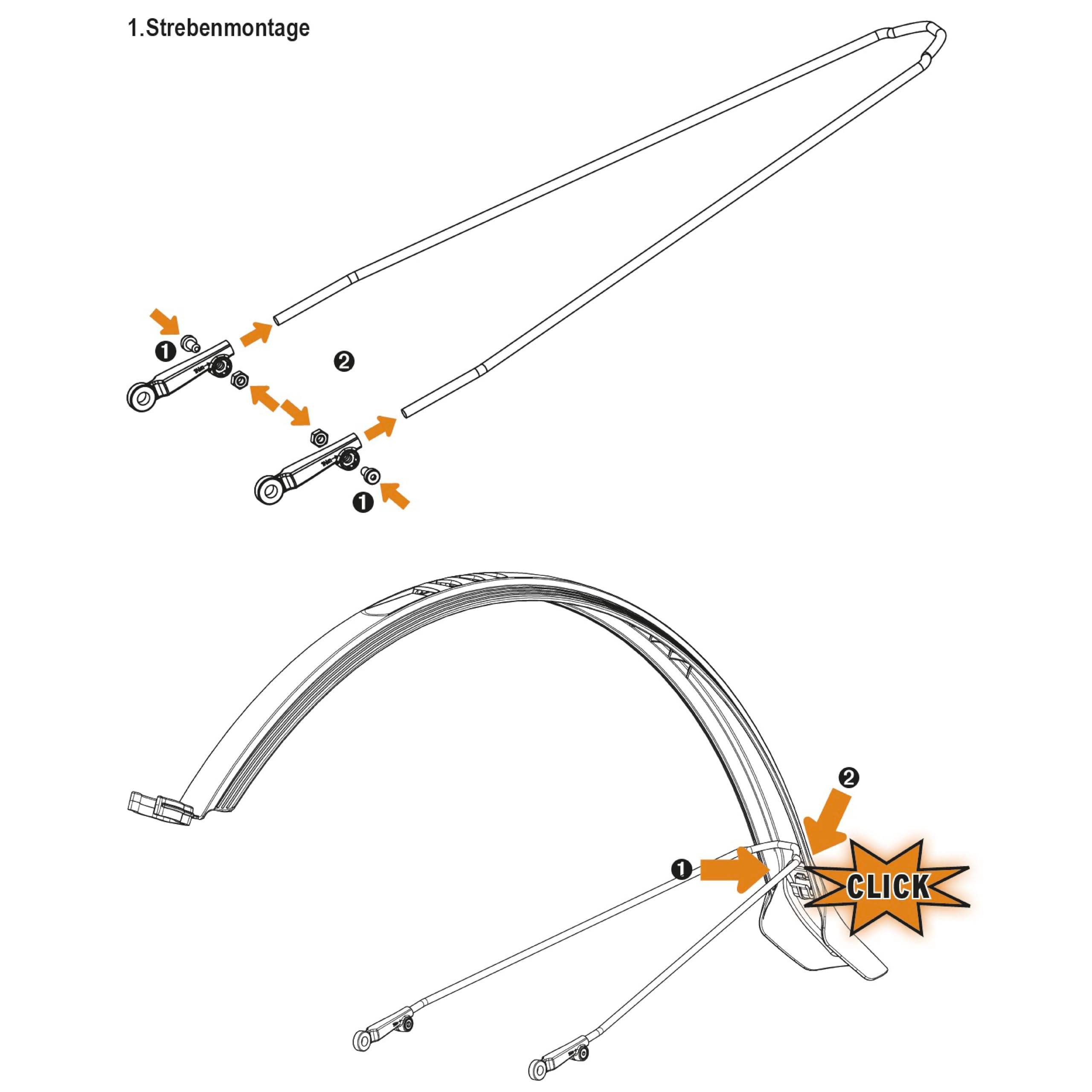 Sks Germany U-Stay Kit For Velo 65 Fender