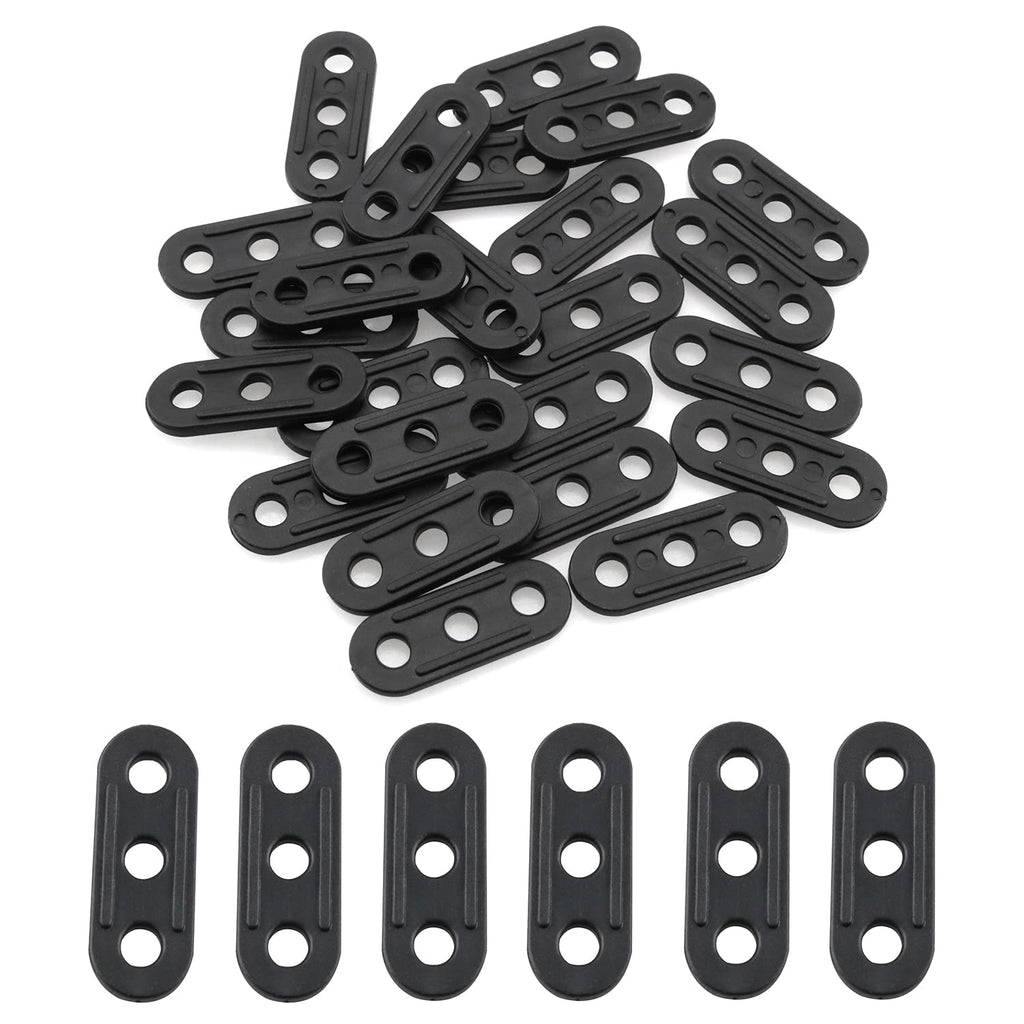 Zzlzx 30Pcs Tent Wind Rope Buckle Fastener Plastic Cord Tensioners Rope Adjuster For Outdoor Activities Camping Hiking Picnic