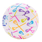 Swax Lax Lacrosse Training Ball - Indoor Outdoor Practice Less Bounce & Rebounds (1 Neon Lax Sticks)