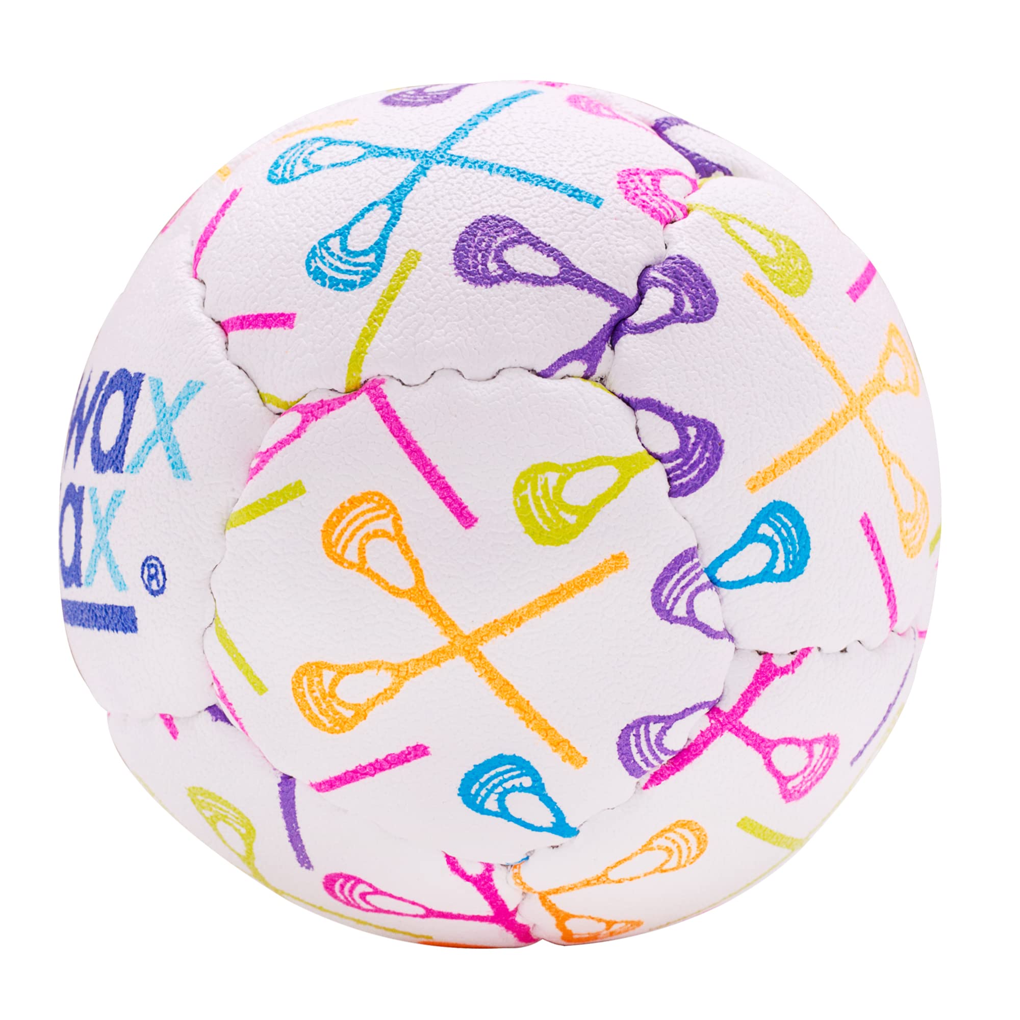 Swax Lax Lacrosse Training Ball - Indoor Outdoor Practice Less Bounce & Rebounds (1 Neon Lax Sticks)