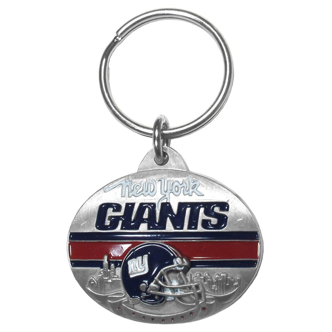Siskiyou Sports Nfl New York Giants Oval Carved Metal Key Chain