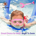 Hydrocomfy Kids Goggles Swimming 4-7, Childrens Swimming Goggles, Pink Mermaid/Unicorn Swimming Goggles For Kids/Toddlers/Youth