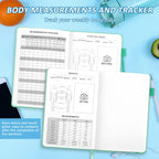 Epewizd Fitness Journal Hardcover 6- Month Workout Planner Undated Workout Log Book Home Gym Accessories For Women And Man(Green