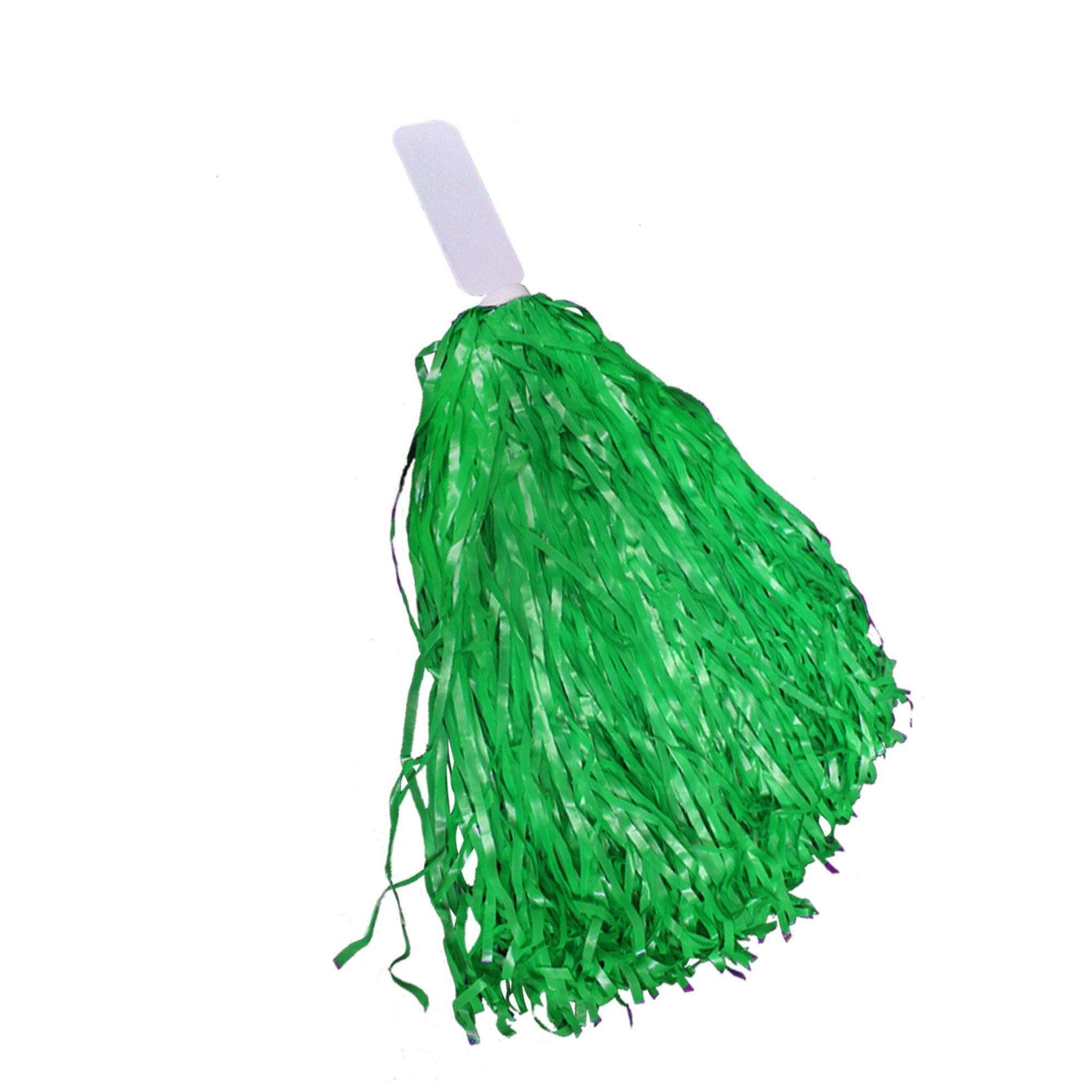 Windy City Novelties 12 Pack Green Cheerleader Pom Poms  In Bulk  St. Patricks Day Party Supplies Team Spirit Cosplay Party Favo