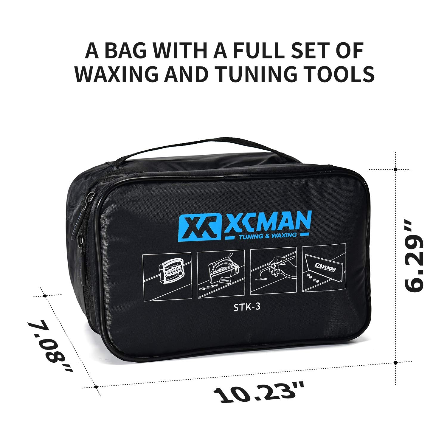 Xcman Complete Ski Snowboard Tuning And Waxing Kit With Waxing Iron,Universal Wax,Edge Tuner,Ptex For Tuning,Repair And Waxing