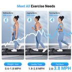 Therun Walking Pad, Portable Mini Treadmill For Home/Office With 2.5Hp And 265 Lbs Weight Capacity, Remote Control And Led Displ