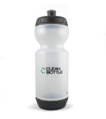 Clean Bottle - Original with Patented Easy Clean Bottom Cap, BPA-Free, Sport and Bike Water Bottle, 23 oz Black