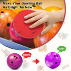Windspeed 6+1 Pack Bowling Ball Sanding Pads With Bowling Towels, Bowling Ball Cleaning Pad 500/1000/2000 Bowling Ball Grit Pads