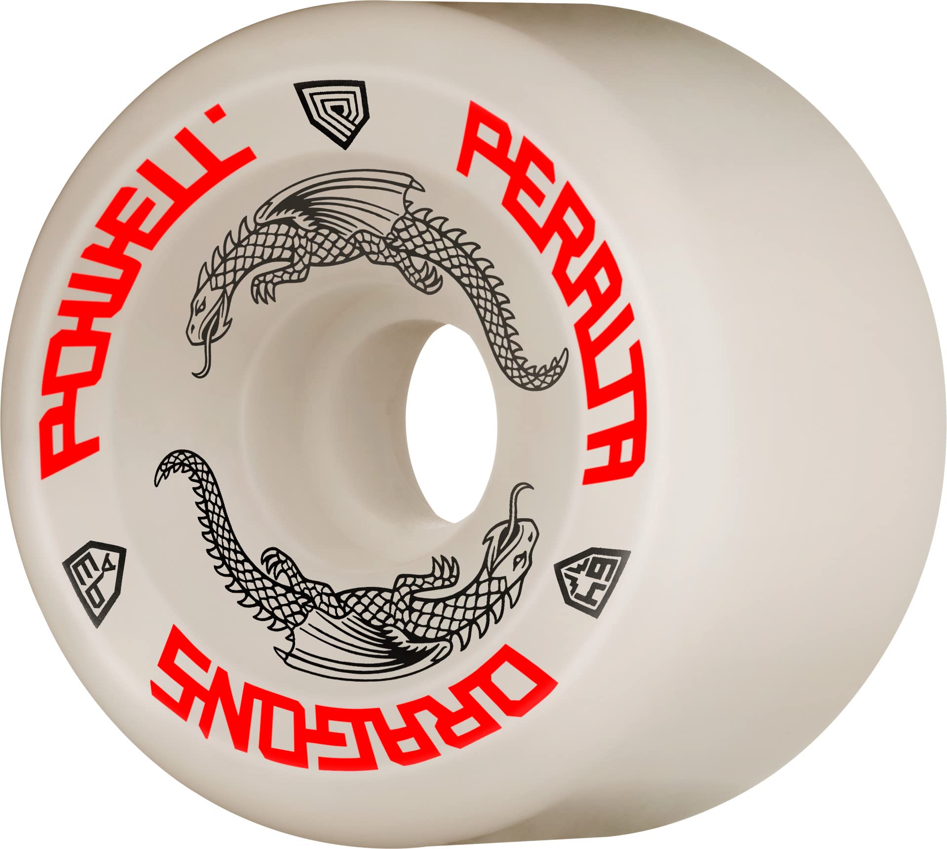 Powell Peralta Dragon Formula Skateboard Wheels 93A 64Mm X 36Mm White