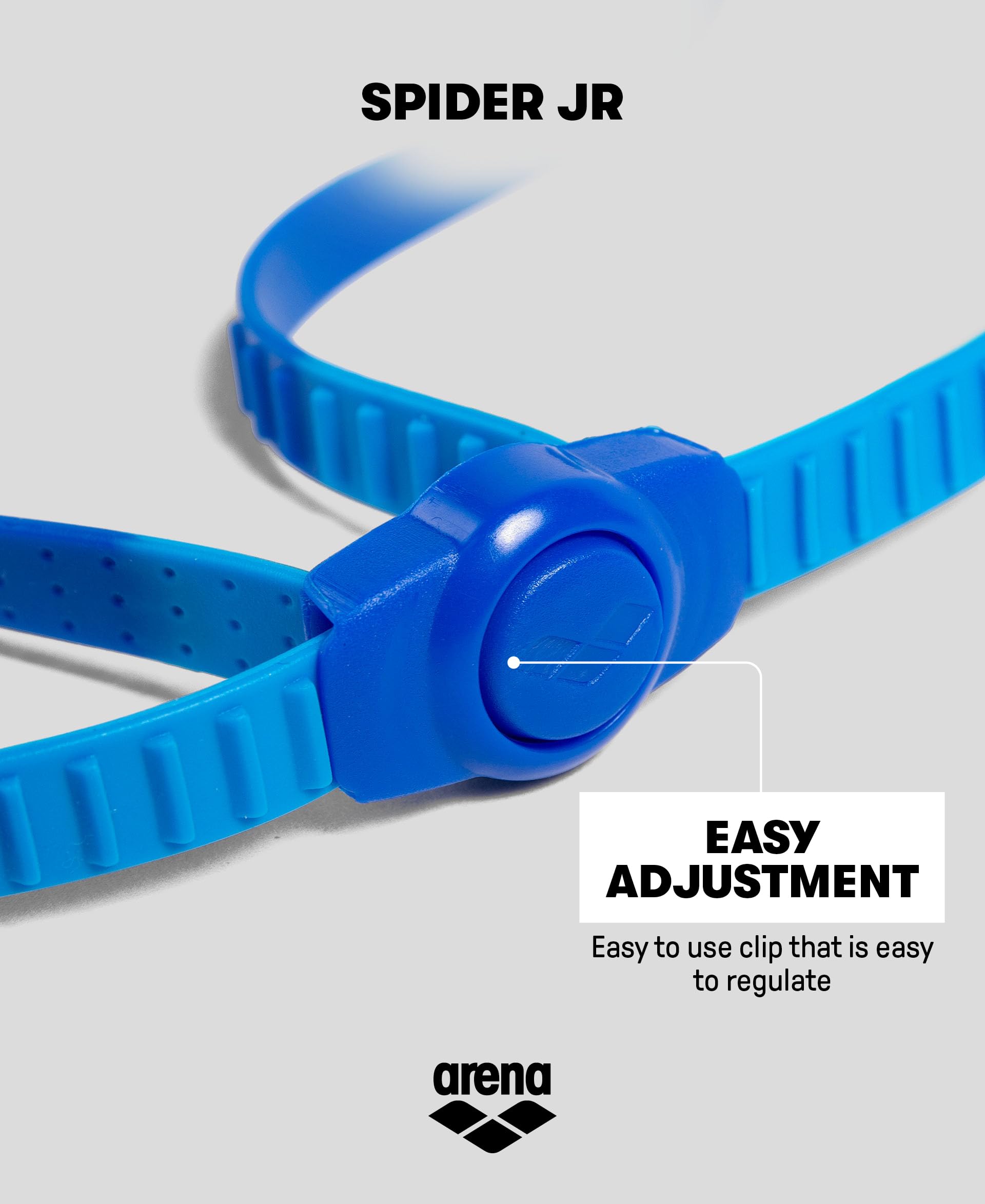 Arena Unisex Spider Junior Youth Swim Goggles For Boys And Girls, Lime Fuchsia / White / Clear, Non-Mirror Lens