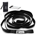Tumaz Stretching Strap - 10 Loops  Non-Elastic Yoga Strap - The Perfect Home Workout Stretch Strap For Physical Therapy, Yoga, P