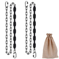 Dakzhou 2 Stainless Steel Chains (84) Swing Chains, Heavy Duty Swing Hardware,4 Quick Connection Buckles, Indoor and Outdoor Pla
