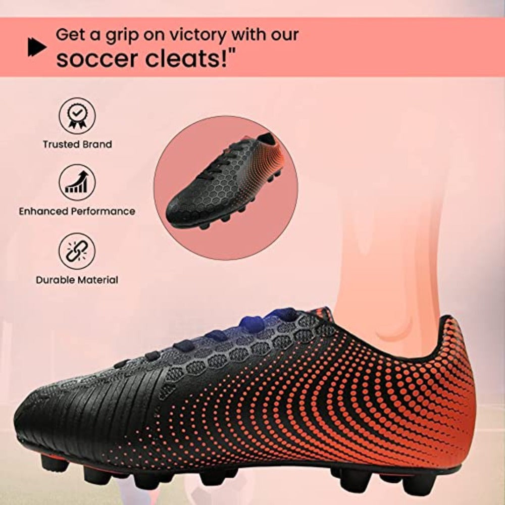 Vizari Stealth Firm Ground Soccer Shoes – Black/Orange