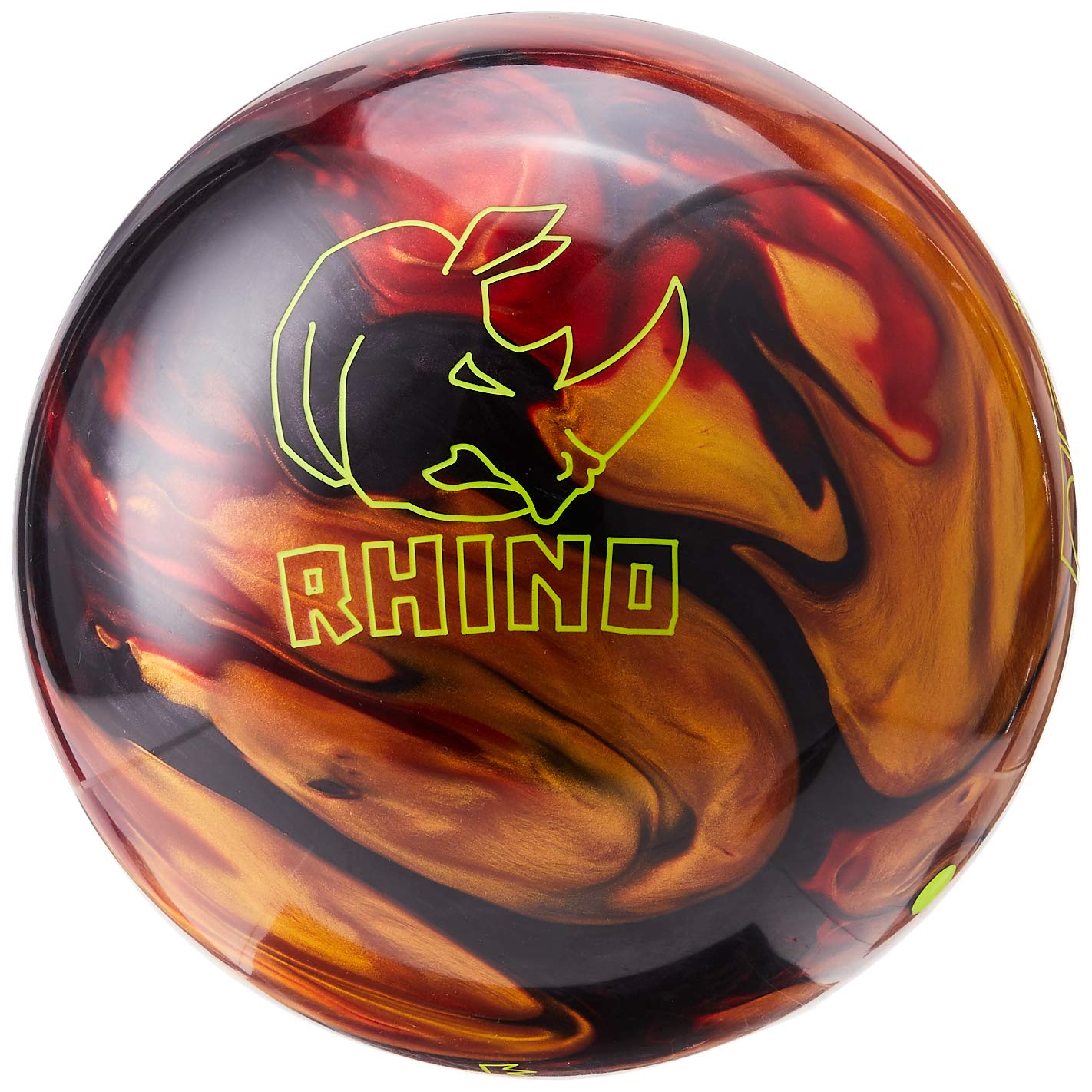 Brunswick Rhino Bowling Ball, Red/Black/Gold, 10 Lb