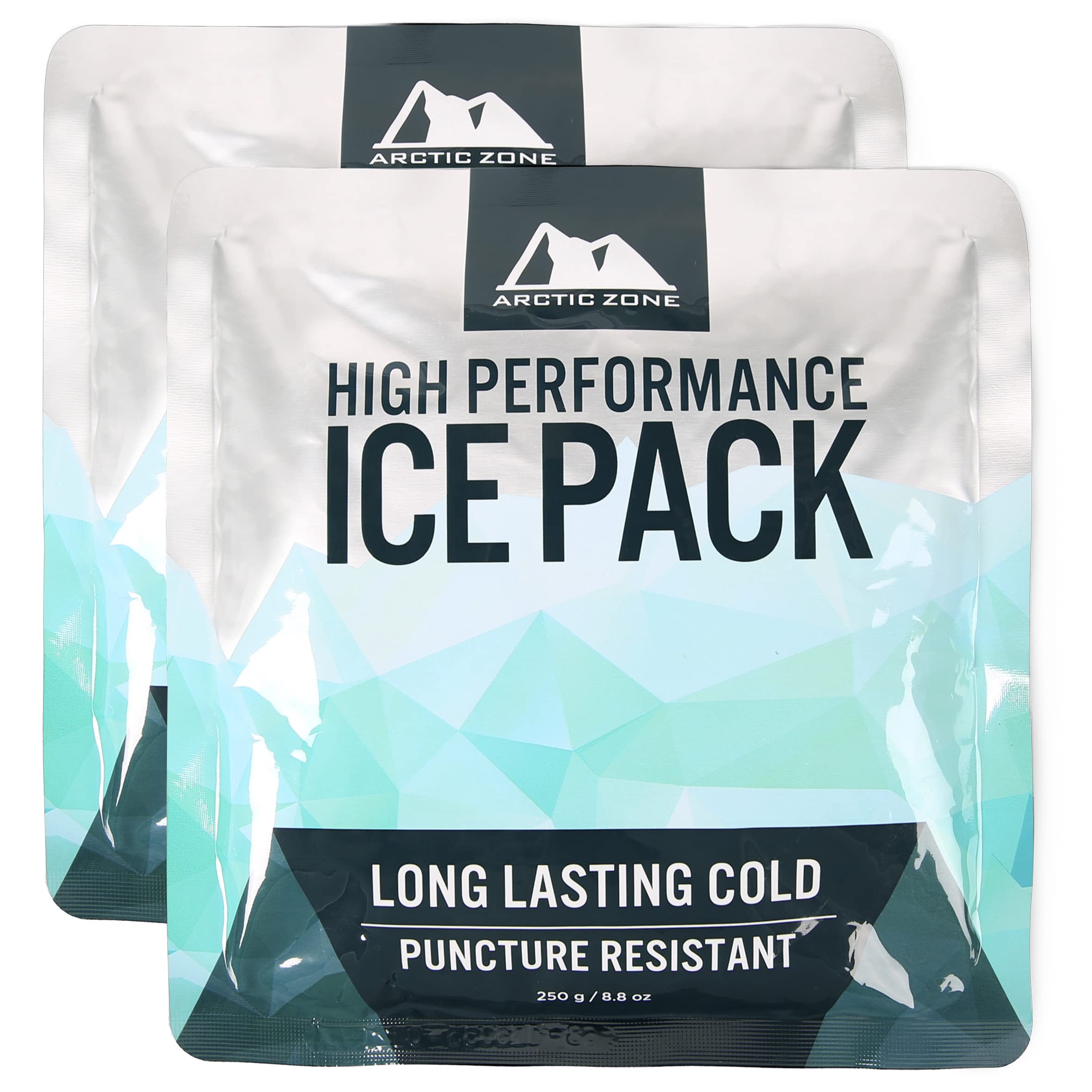 Titan Deep Freeze High Performance Ice Pack - (2 Pack) 250G - Long-Lasting, Puncture Resistant Cold Pack