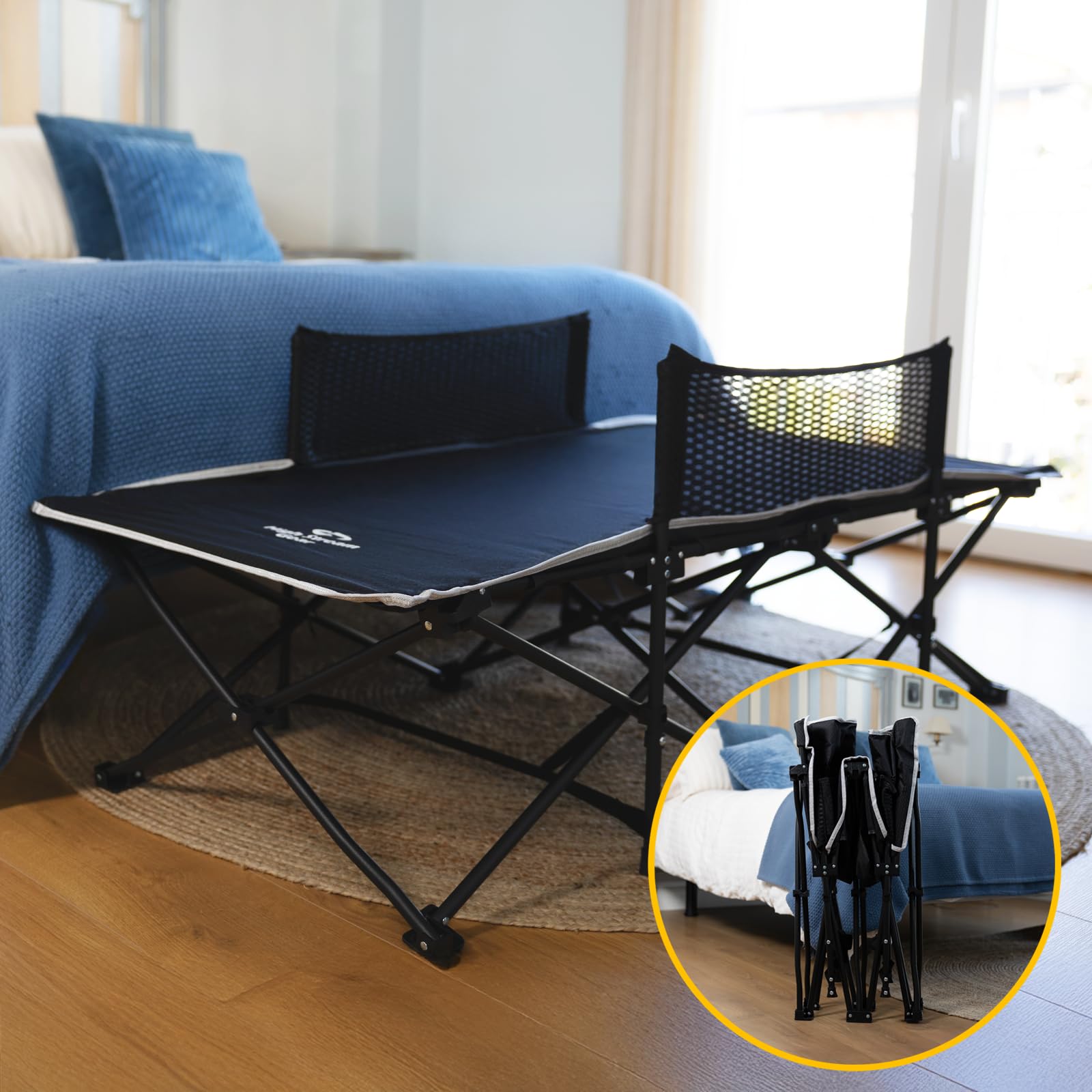 High Stream Gear Toddler Cot Bed: Kids Travel Camping And Portable Folding Cot, Great For Outdoors And Young Guests At Home. Com