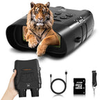 Night Vision Goggles - 5K Night Vision Goggles For Adults, Rechargeable Infrared Night Binocular 5X Digital Zoom External Flashl