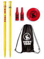 Gosports Tipsy Toss Game Set - Flying Disc Bottle Drop Yard Game - Choose Pro Or Standard
