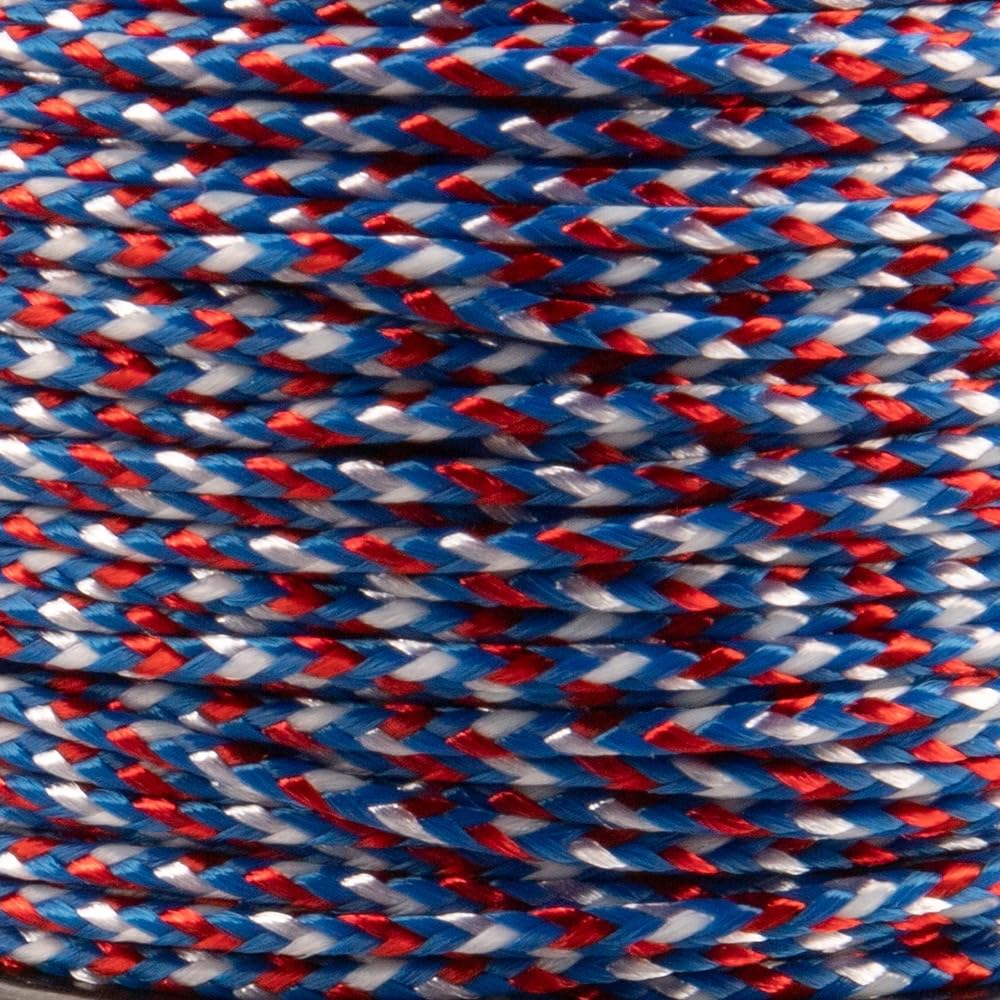Paracord Planet Micro Paracord - Thin Braided Cord For Crafting, Fishing, And Diy Projects In 125 Ft Spools - Usa Camo