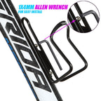 Ushake Water Bottle Cages, Basic Mtb Bike Bicycle Alloy Aluminum Lightweight Water Bottle Holder Cages Brackets(1Pc Pack- Drille