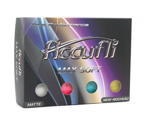 ACCUFLI Max Soft Golf Balls (Matte Aoorted 12PK)